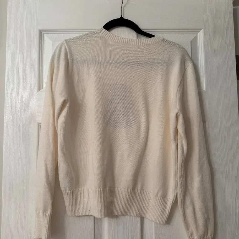 Abercrombie Kids Teddy Bear Bow Sweater